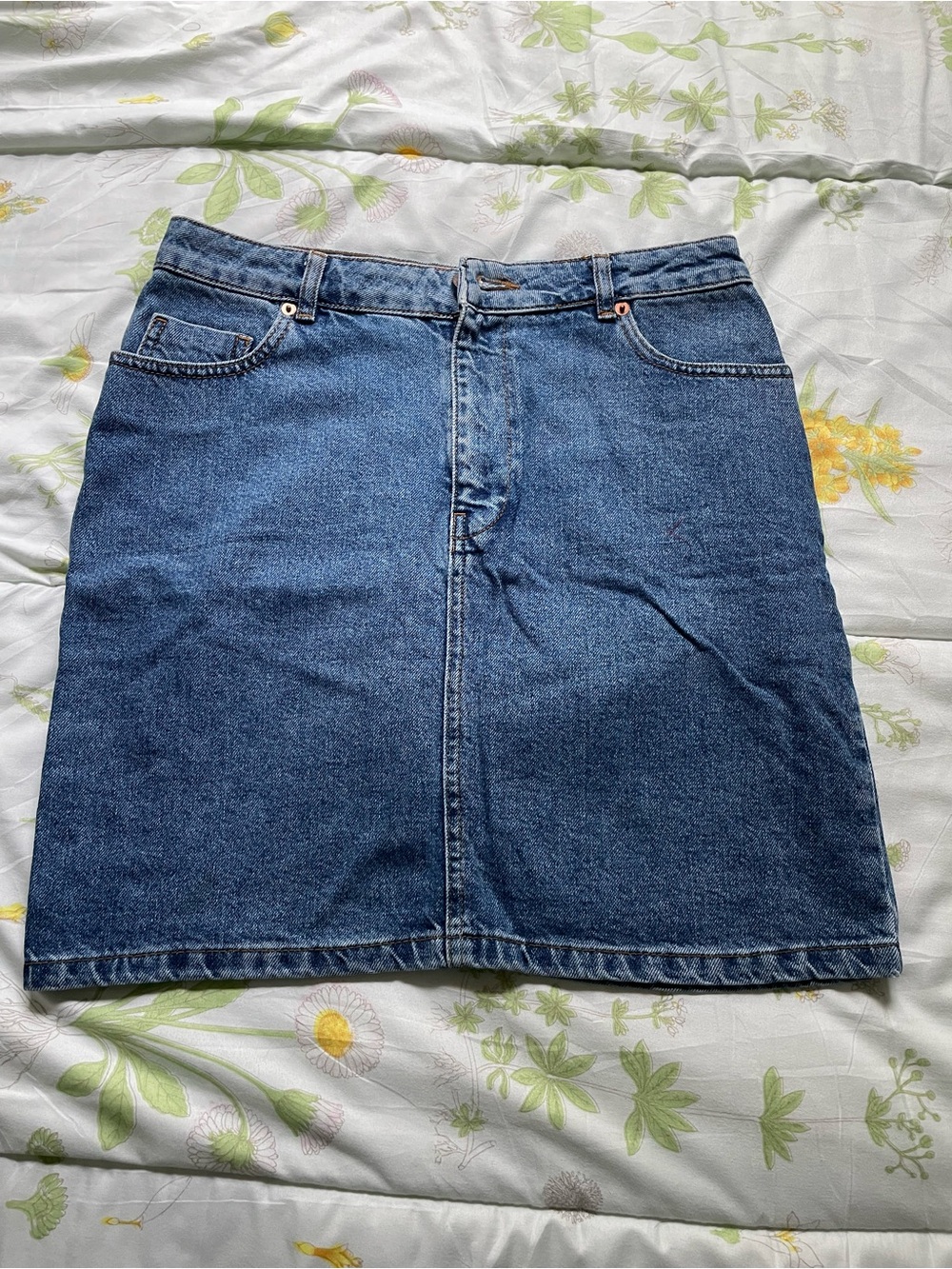 ASOS NWOT Classic Blue Denim Skirt